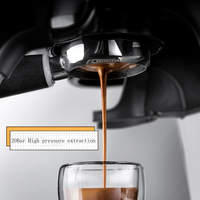 20 بار الكهربائية اسبريسو آلة صنع القهوة الإيطالية مع طاحونة الحليب Frother المنزل Latté كابتشينو آلة قهوة بالكبسولات - الصورة 3